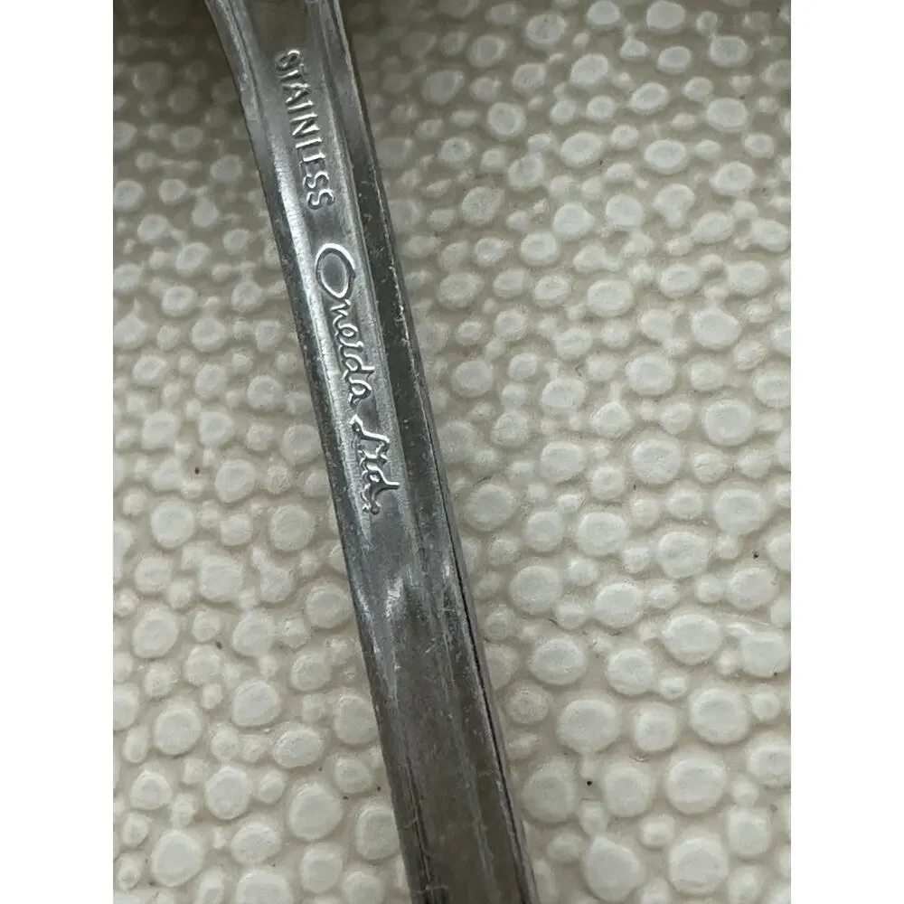 5 Oneida 1881 Rogers Stainless Glossy Wyndham Iced Tea Spoon Distinction 8 13/16